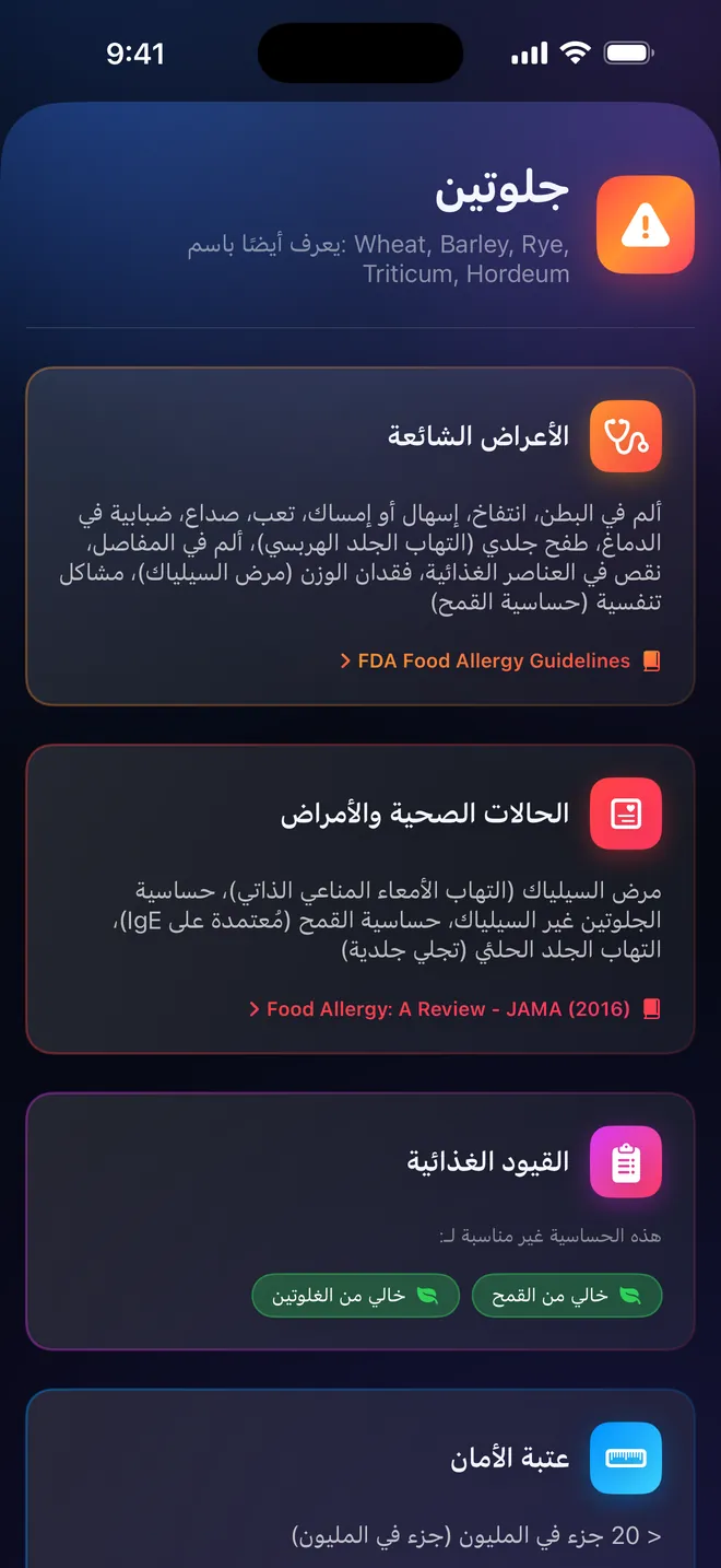 تفاصيل المسبِّب — الأعراض والمصادر والمراجع