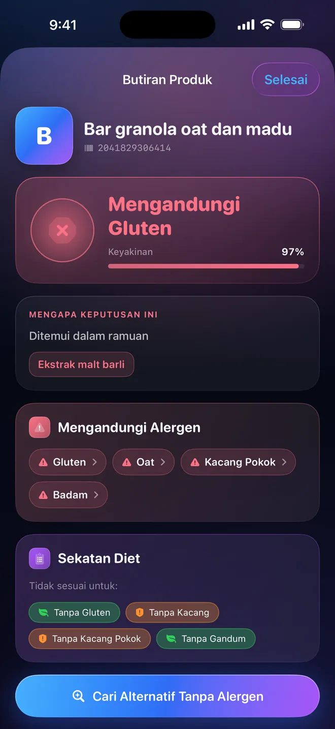 Keputusan kod bar — Satu keputusan, dan sebabnya
