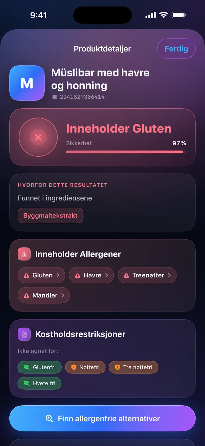 Strekkoderesultat — En konklusjon, og begrunnelsen
