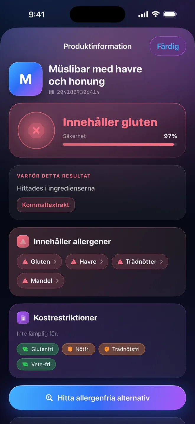 Streckkodsresultat — Ett utlåtande, och skälet till det