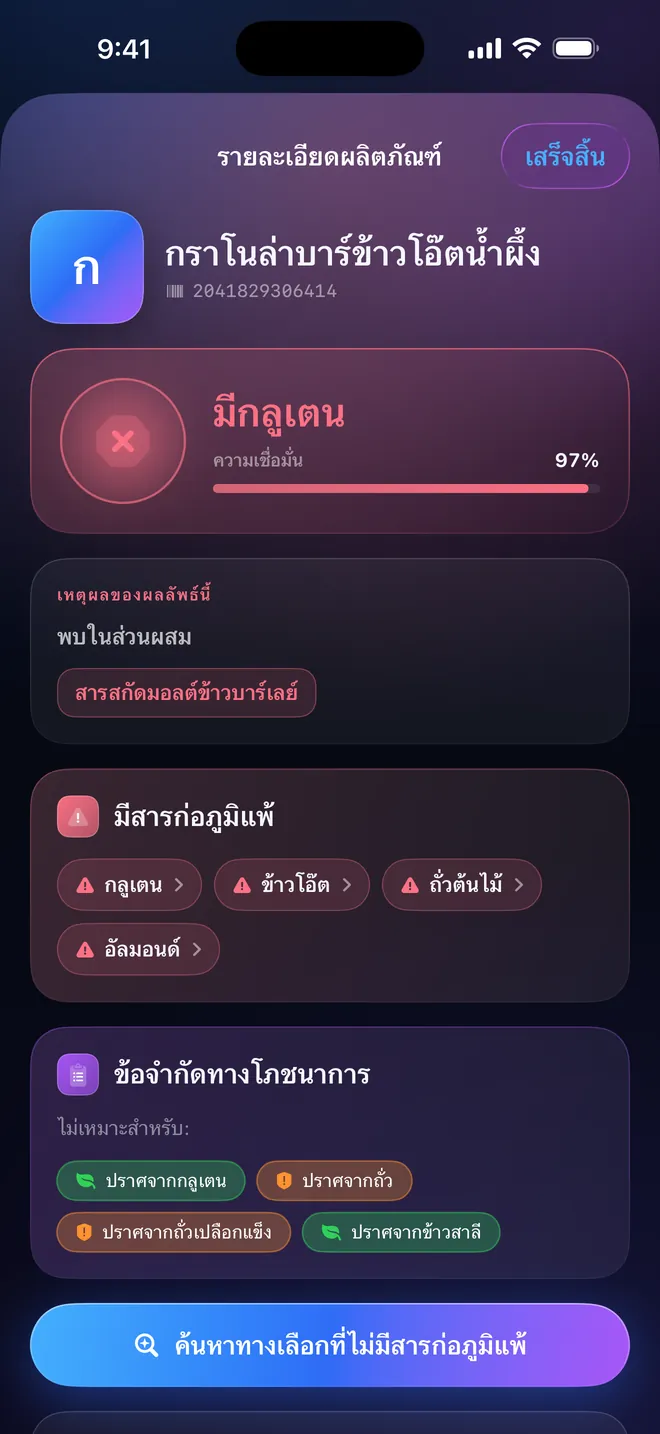 ผลจากบาร์โค้ด — คำตัดสิน และเหตุผลเบื้องหลัง